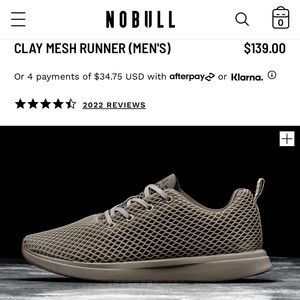 NoBull clay mesh runner shoe - never worn!